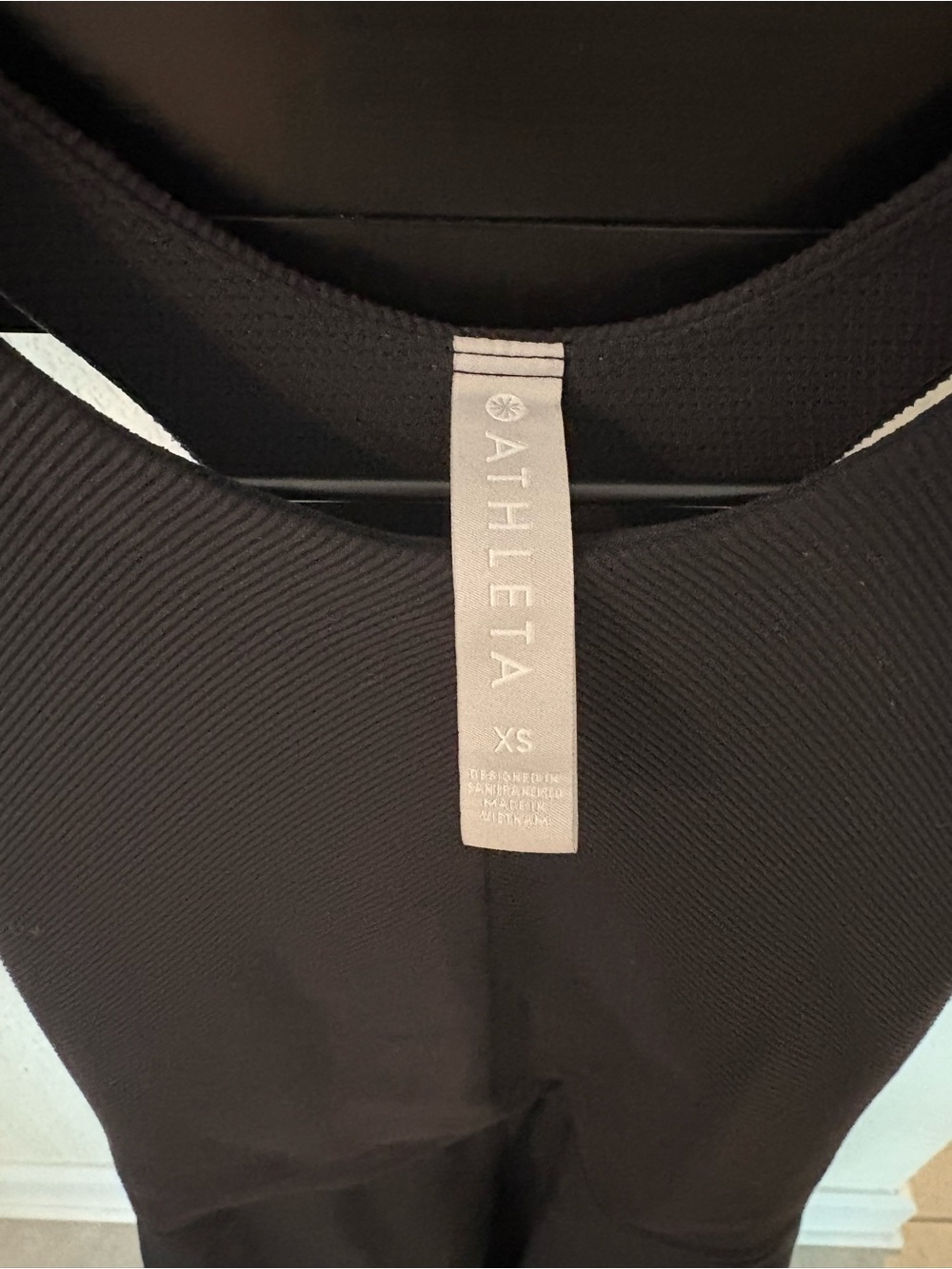 Athleta Black Sleeveless Midi Dress with Fitted Bodice - Picture 2 of 3